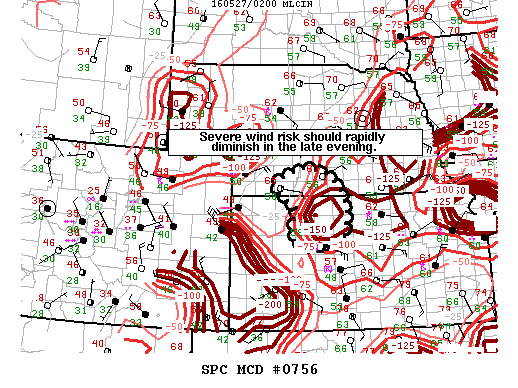 NOAA Storm Prediction Center Mesoscale Discussion 756