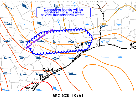 NOAA Storm Prediction Center Mesoscale Discussion 761