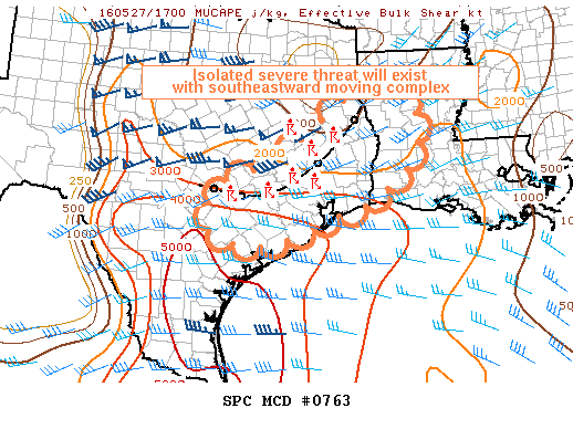 NOAA Storm Prediction Center Mesoscale Discussion 763