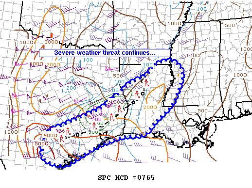 NOAA Storm Prediction Center Mesoscale Discussion 765