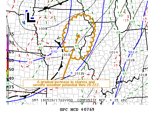 NOAA Storm Prediction Center Mesoscale Discussion 769