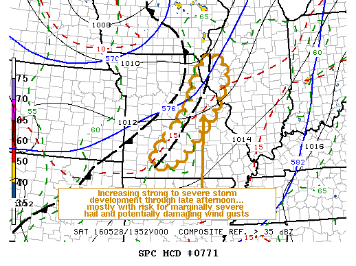 NOAA Storm Prediction Center Mesoscale Discussion 771