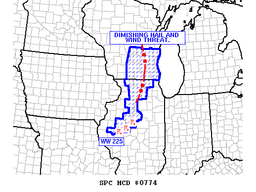 NOAA Storm Prediction Center Mesoscale Discussion 774