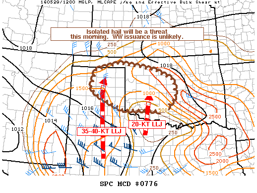 NOAA Storm Prediction Center Mesoscale Discussion 776