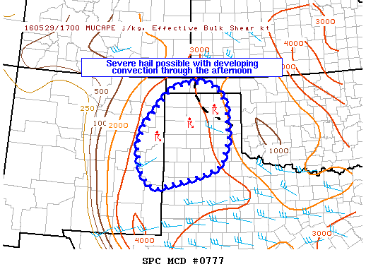 NOAA Storm Prediction Center Mesoscale Discussion 777