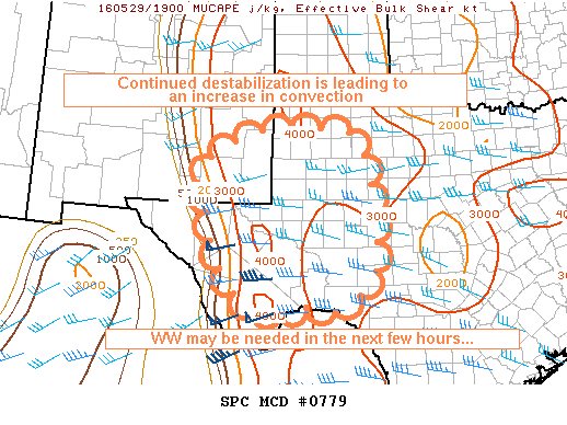 NOAA Storm Prediction Center Mesoscale Discussion 779