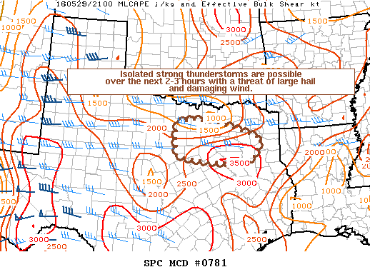 NOAA Storm Prediction Center Mesoscale Discussion 781