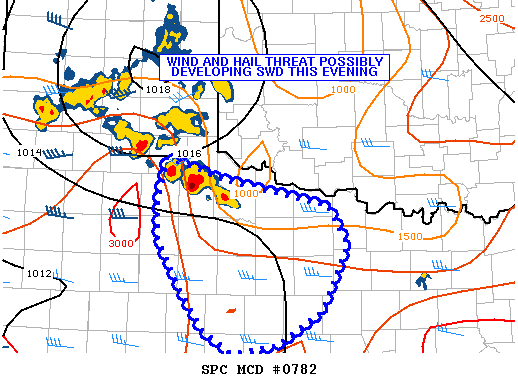 NOAA Storm Prediction Center Mesoscale Discussion 782