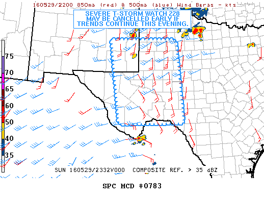 NOAA Storm Prediction Center Mesoscale Discussion 783