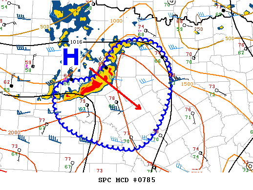 NOAA Storm Prediction Center Mesoscale Discussion 785