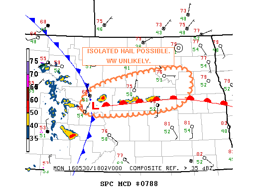 NOAA Storm Prediction Center Mesoscale Discussion 788