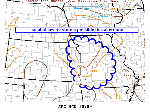 NOAA Storm Prediction Center Mesoscale Discussion 789