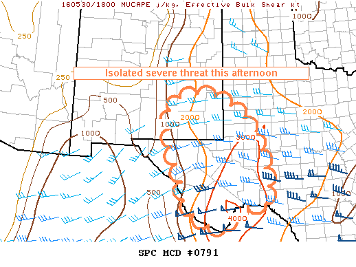 NOAA Storm Prediction Center Mesoscale Discussion 791