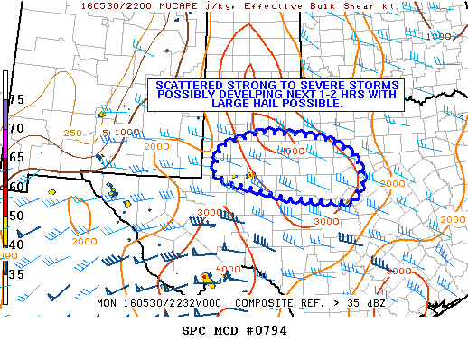 NOAA Storm Prediction Center Mesoscale Discussion 794