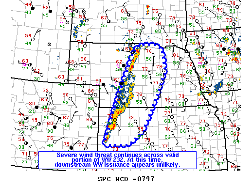 NOAA Storm Prediction Center Mesoscale Discussion 797