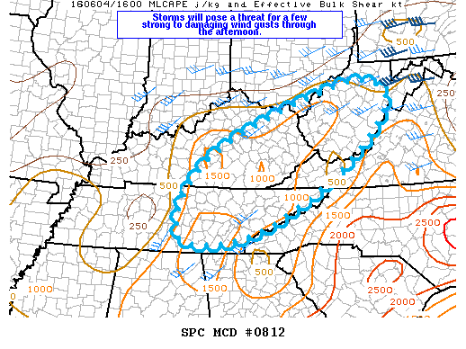 NOAA Storm Prediction Center Mesoscale Discussion 812