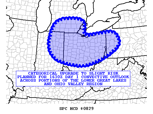 NOAA Storm Prediction Center Mesoscale Discussion 829