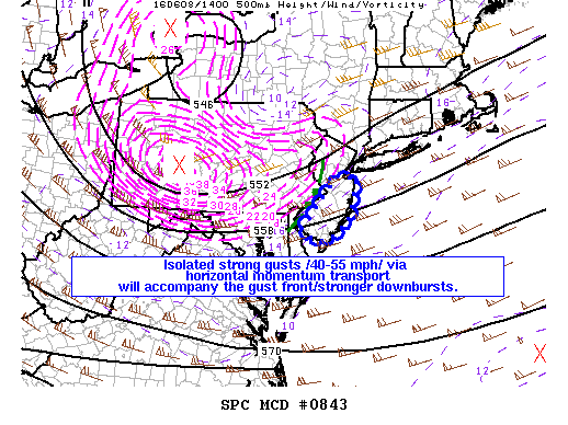 NOAA Storm Prediction Center Mesoscale Discussion 843