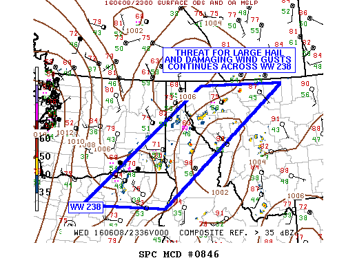NOAA Storm Prediction Center Mesoscale Discussion 846
