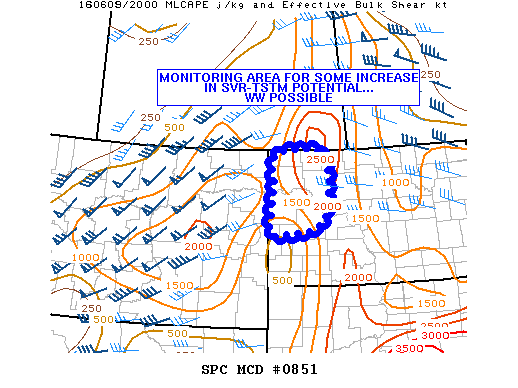 NOAA Storm Prediction Center Mesoscale Discussion 851