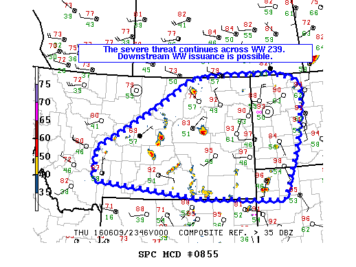 NOAA Storm Prediction Center Mesoscale Discussion 855