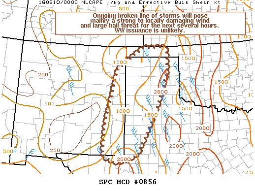 NOAA Storm Prediction Center Mesoscale Discussion 856