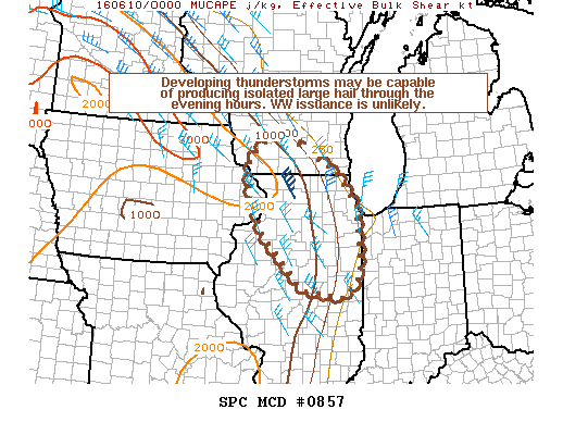 NOAA Storm Prediction Center Mesoscale Discussion 857