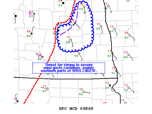 NOAA Storm Prediction Center Mesoscale Discussion 860