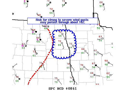 NOAA Storm Prediction Center Mesoscale Discussion 861
