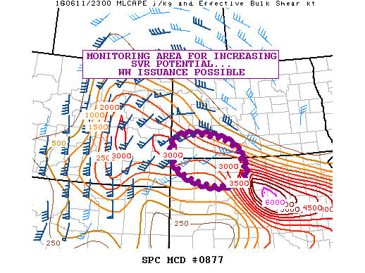 NOAA Storm Prediction Center Mesoscale Discussion 877