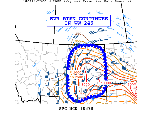 NOAA Storm Prediction Center Mesoscale Discussion 878