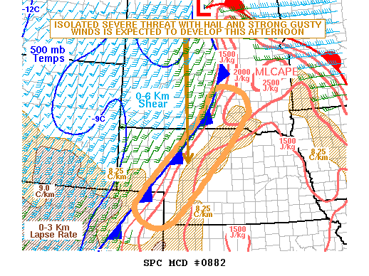 NOAA Storm Prediction Center Mesoscale Discussion 882