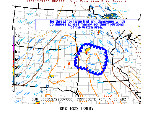 NOAA Storm Prediction Center Mesoscale Discussion 887