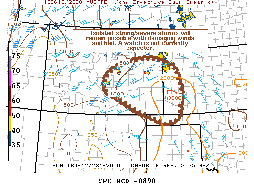 NOAA Storm Prediction Center Mesoscale Discussion 890