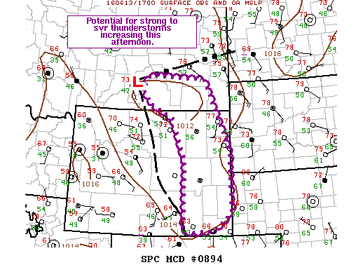 NOAA Storm Prediction Center Mesoscale Discussion 894