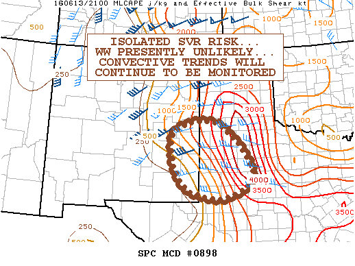 NOAA Storm Prediction Center Mesoscale Discussion 898