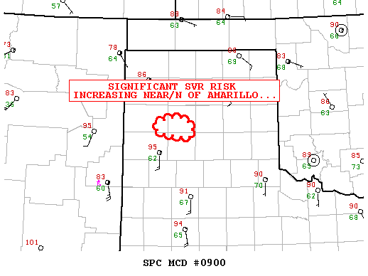 NOAA Storm Prediction Center Mesoscale Discussion 900