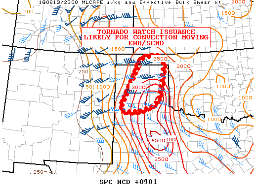 NOAA Storm Prediction Center Mesoscale Discussion 901