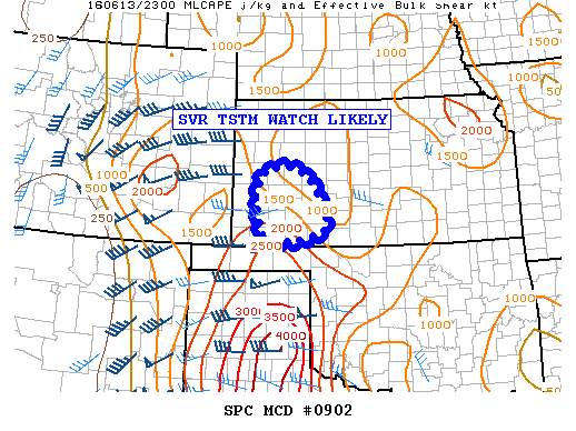NOAA Storm Prediction Center Mesoscale Discussion 902