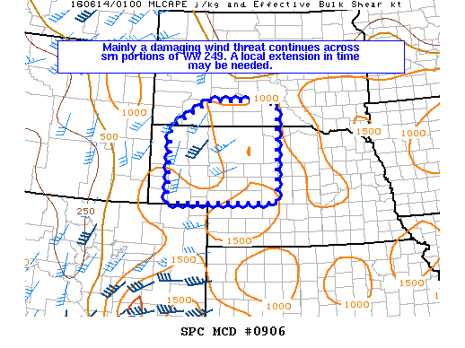 NOAA Storm Prediction Center Mesoscale Discussion 906