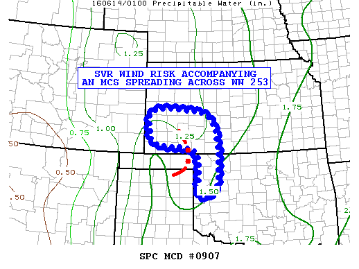 NOAA Storm Prediction Center Mesoscale Discussion 907