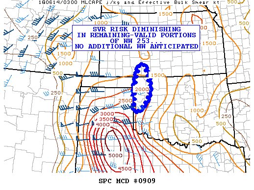 NOAA Storm Prediction Center Mesoscale Discussion 909