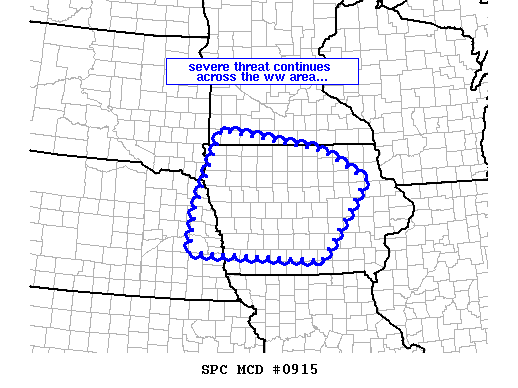 NOAA Storm Prediction Center Mesoscale Discussion 915