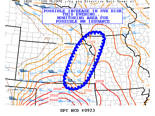 NOAA Storm Prediction Center Mesoscale Discussion 923