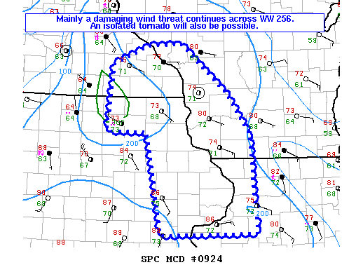 NOAA Storm Prediction Center Mesoscale Discussion 924