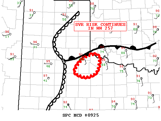 NOAA Storm Prediction Center Mesoscale Discussion 925