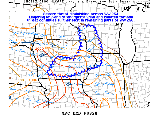 NOAA Storm Prediction Center Mesoscale Discussion 928
