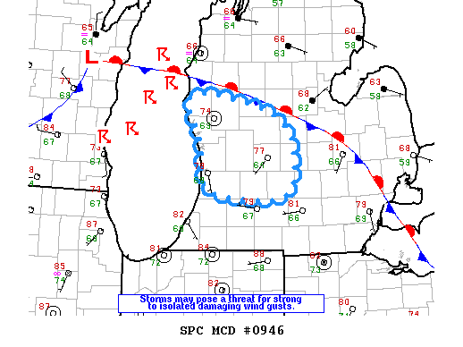 NOAA Storm Prediction Center Mesoscale Discussion 946