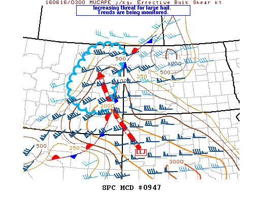 NOAA Storm Prediction Center Mesoscale Discussion 947