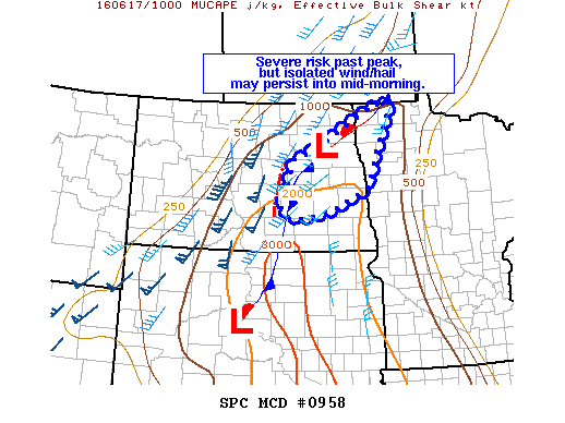 NOAA Storm Prediction Center Mesoscale Discussion 958